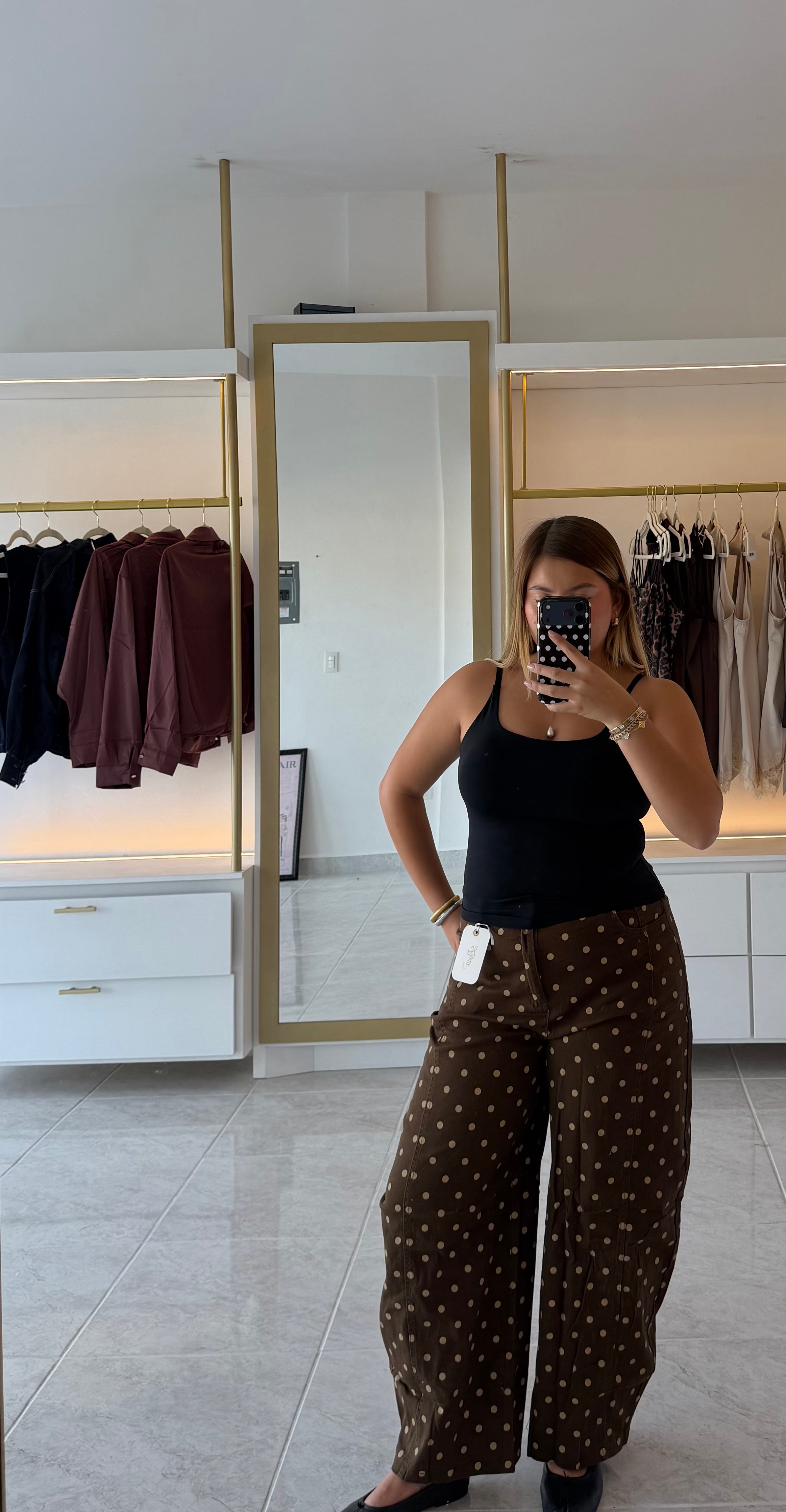 Pantalon Polka Cafe