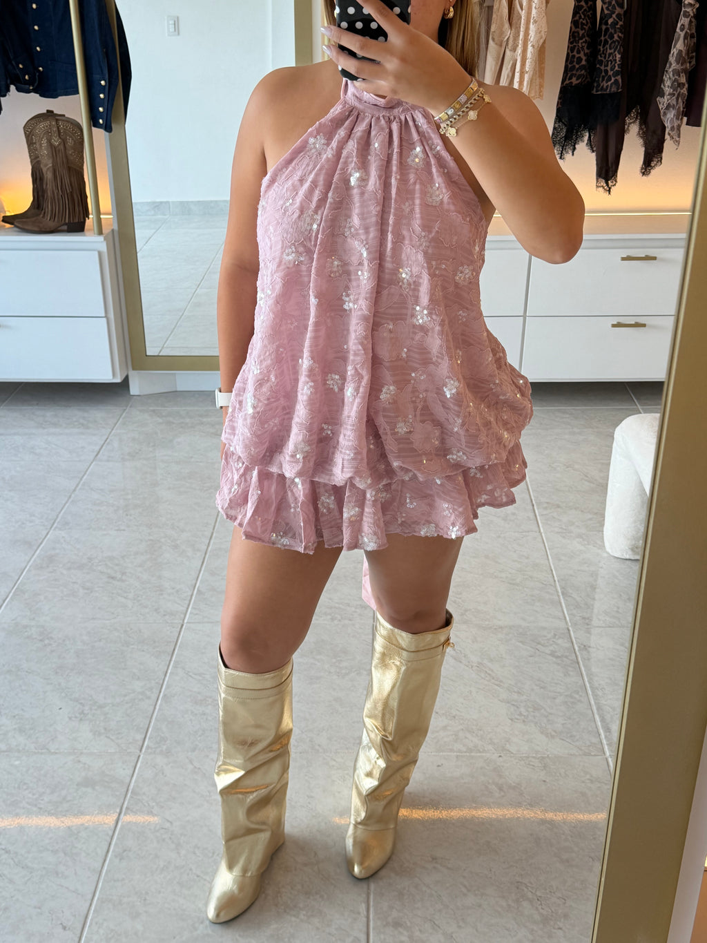 Vestido off shoulder