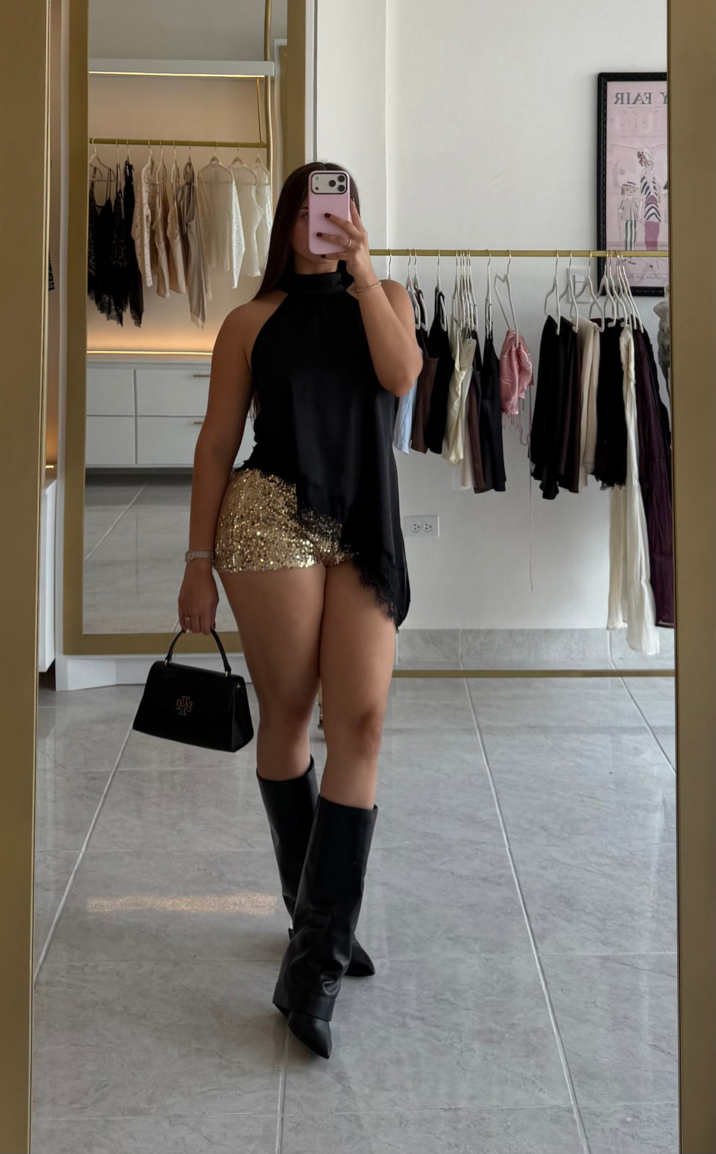 Short Lentejuela